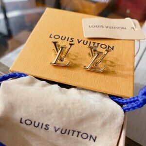 Louis Vuitton Gold LV Iconic Stud Earrings